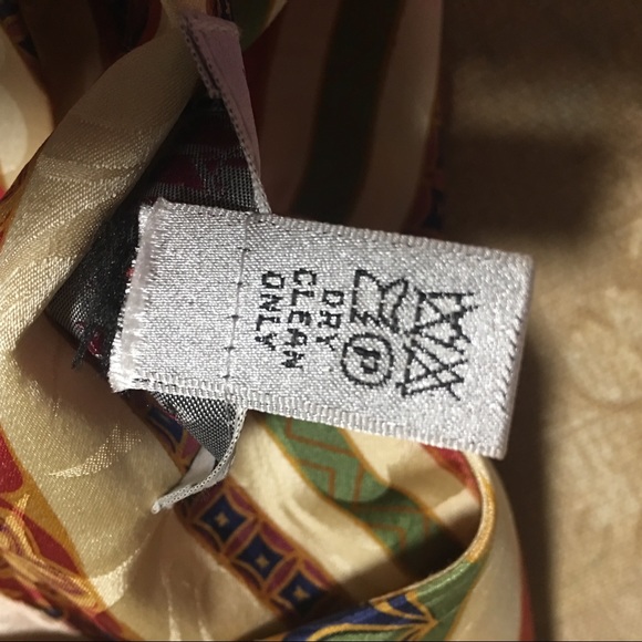 VTG ARTSY ANDRIANNA PAPEL 100% SILK JACKET BLAZER JACQUARD STRIPES SZ 10 LIKE … - Picture 6 of 9